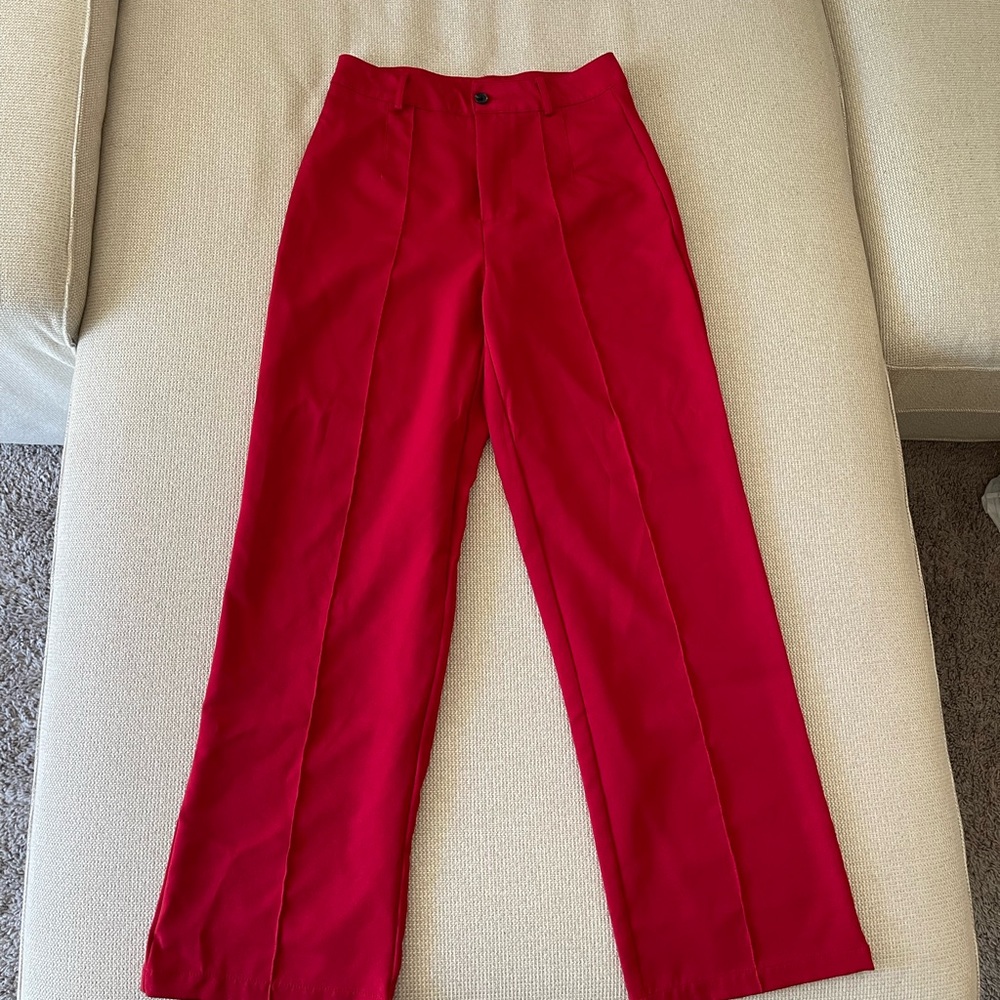 Elegant Red Pants